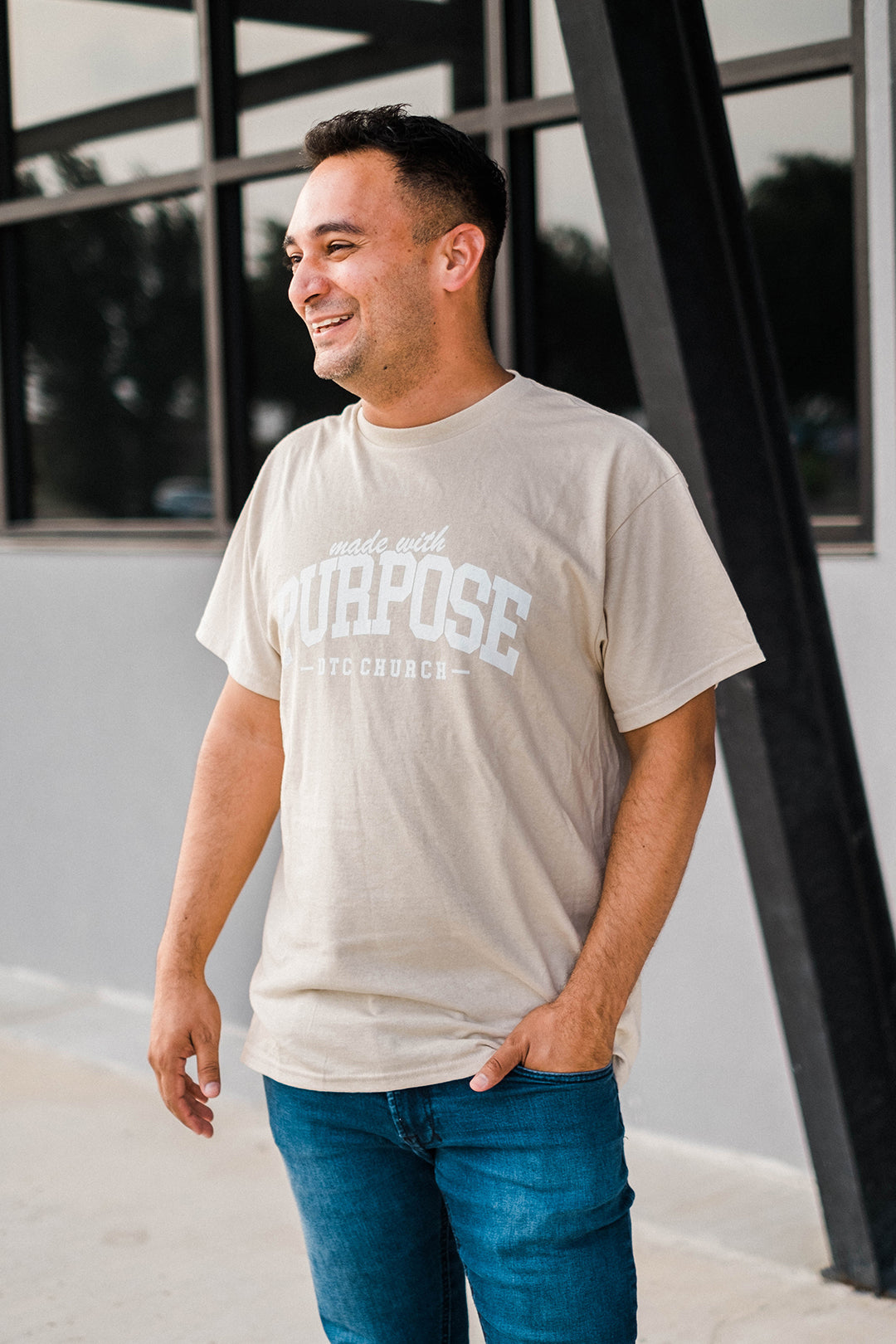 Made With Purpose Tee - Sand